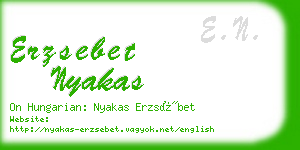 erzsebet nyakas business card